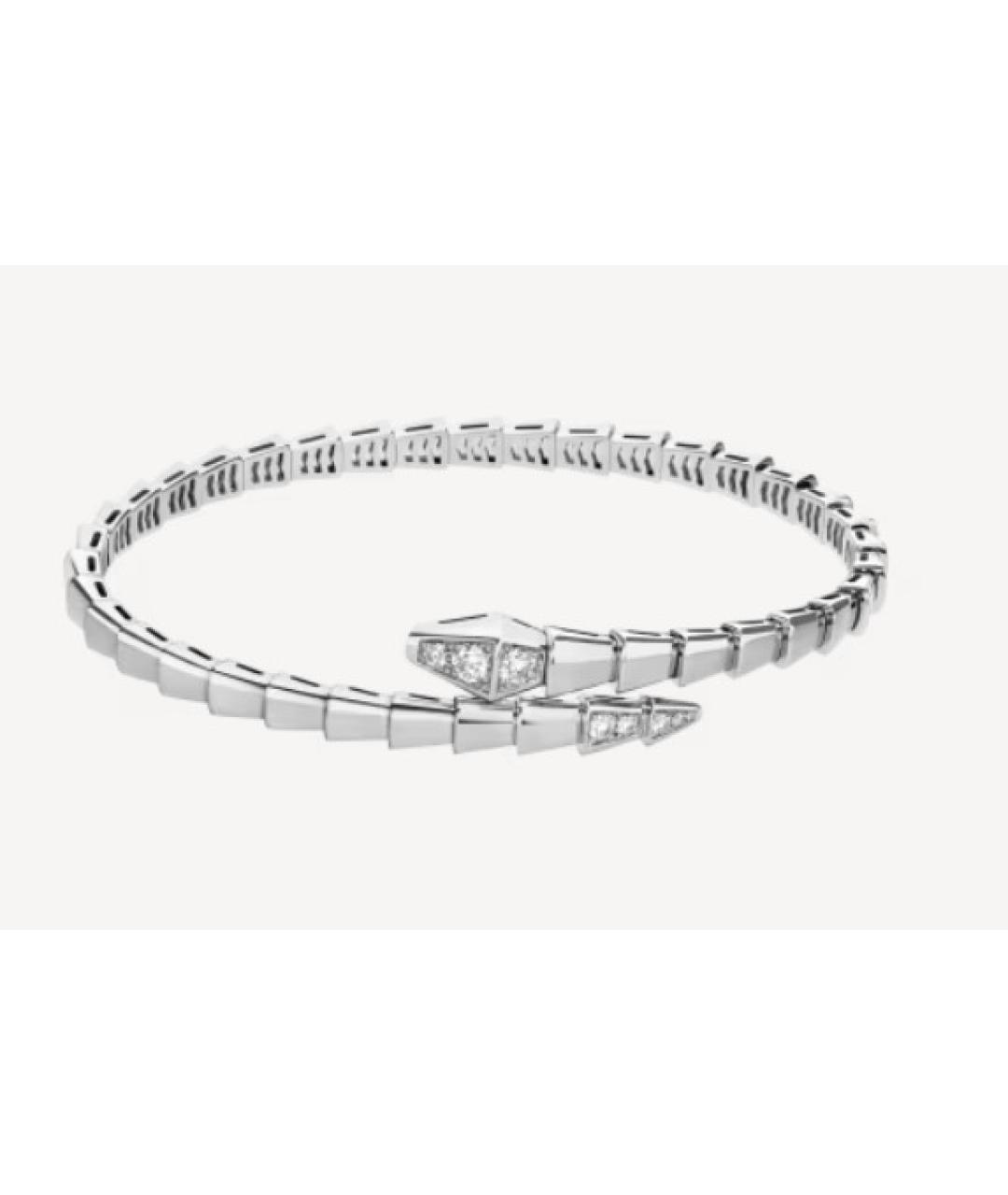 BVLGARI Серебрянный браслет из белого золота, фото 2
