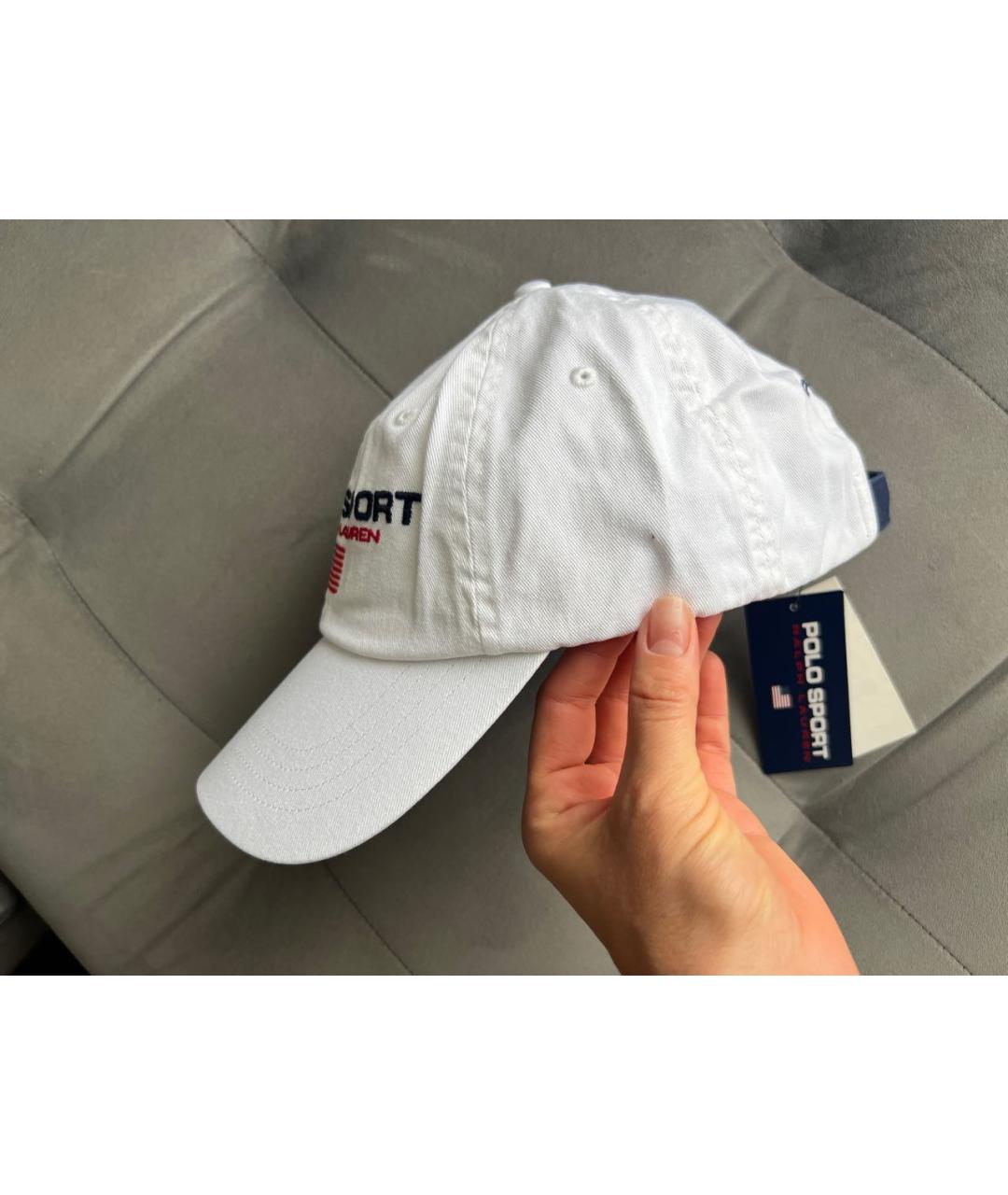POLO RALPH LAUREN Белая хлопковая кепка, фото 3