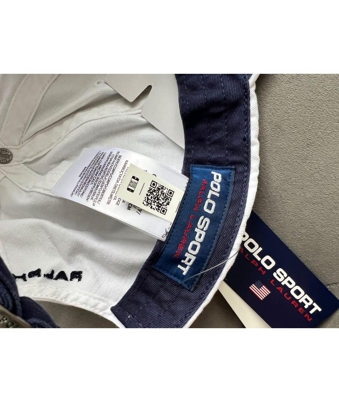 POLO RALPH LAUREN Белая хлопковая кепка, фото 7