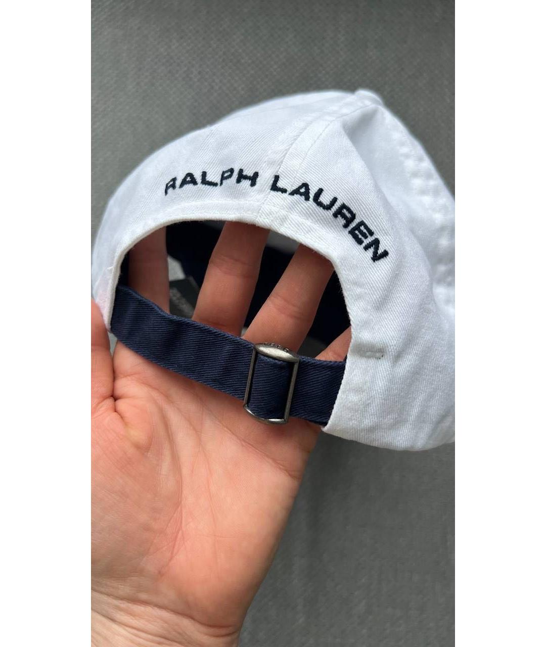 POLO RALPH LAUREN Белая хлопковая кепка, фото 6