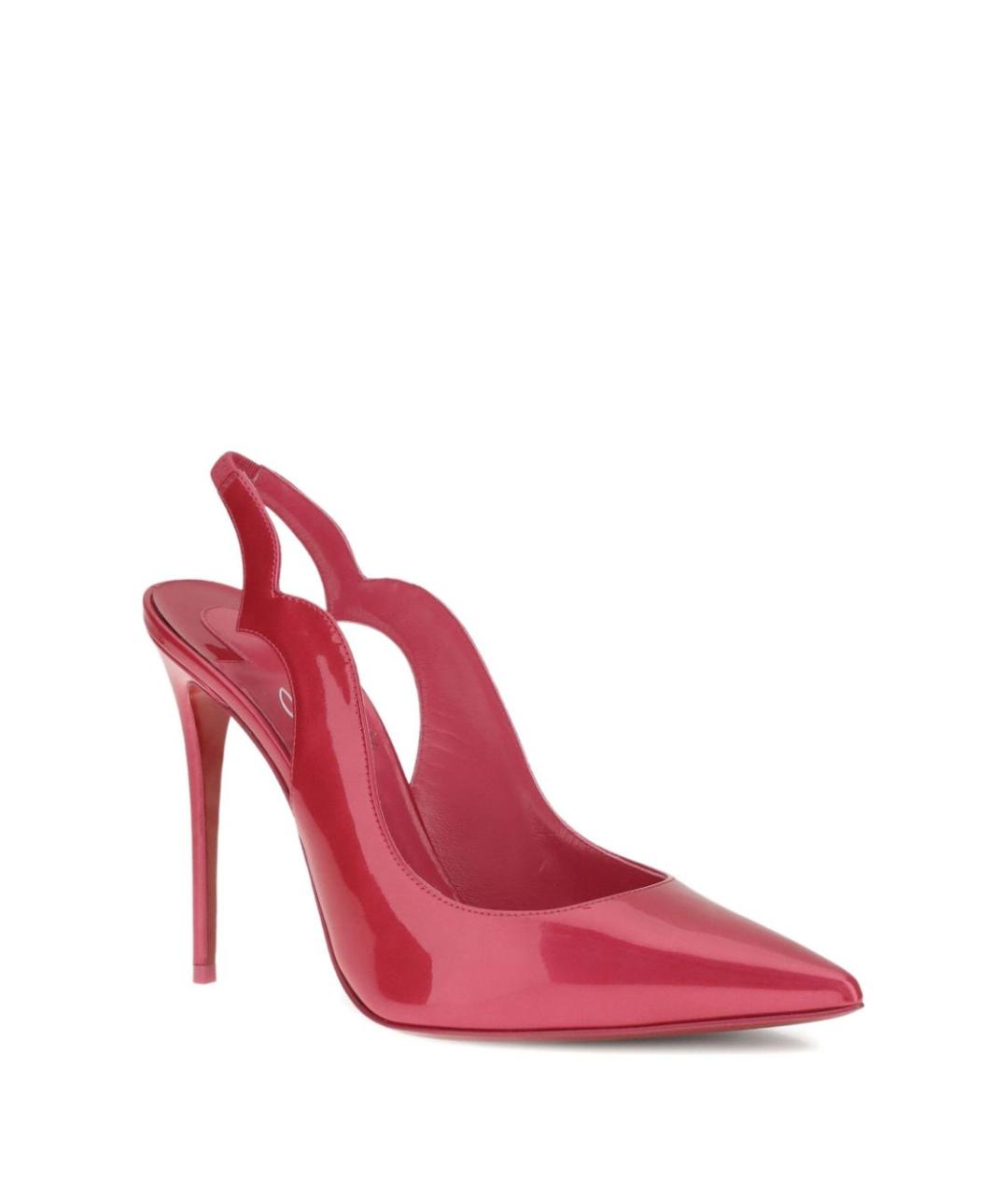 CHRISTIAN LOUBOUTIN Фуксия кожаные туфли, фото 3
