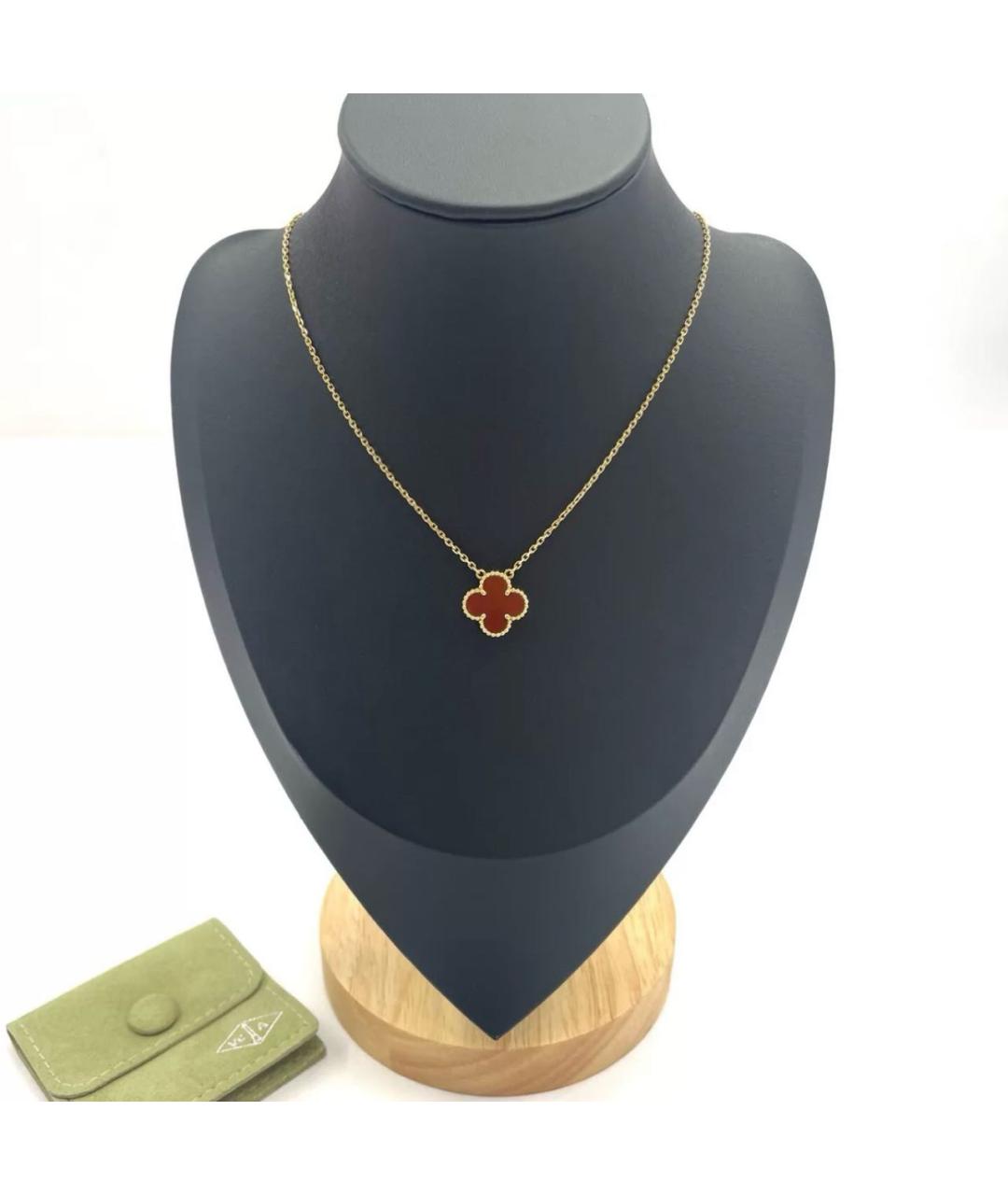 VAN CLEEF & ARPELS Красная подвеска из желтого золота, фото 4