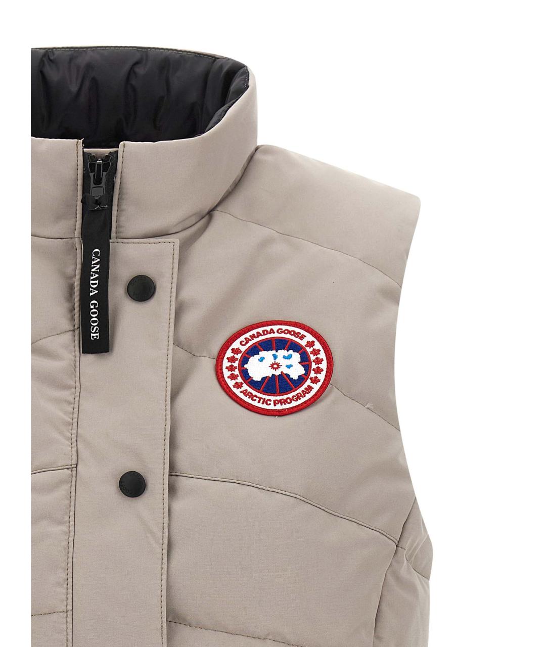 CANADA GOOSE Серая полиэстеровая жилетка, фото 3