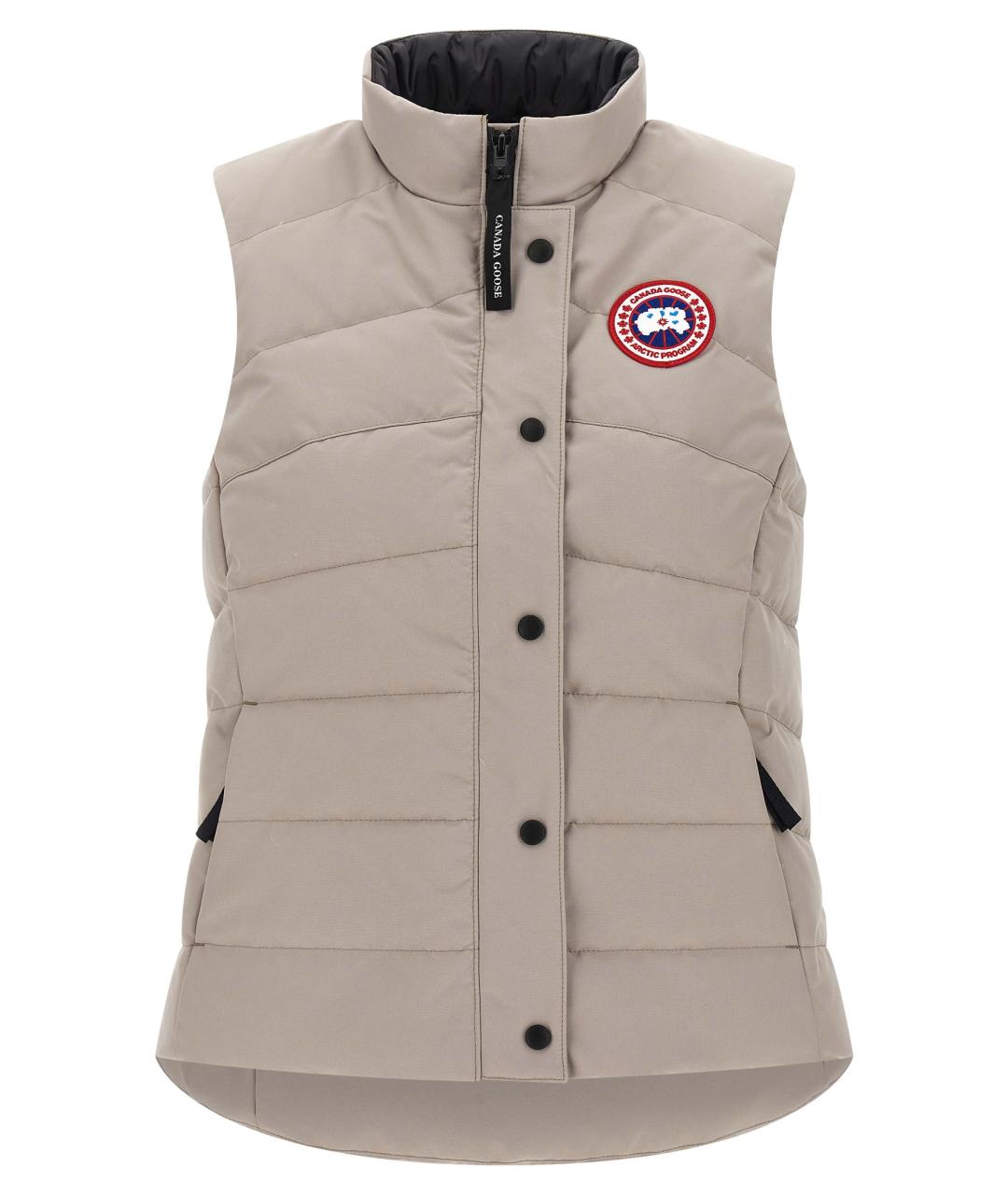 CANADA GOOSE Серая полиэстеровая жилетка, фото 1