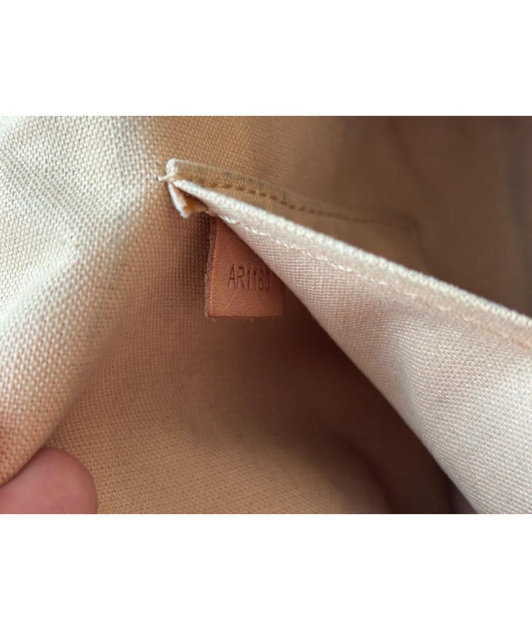 LOUIS VUITTON Бежевая кожаная поясная сумка, фото 6