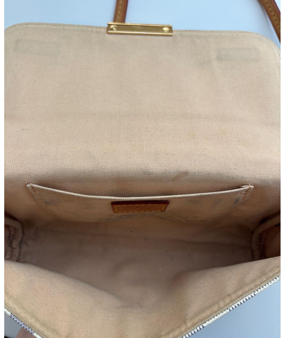 LOUIS VUITTON Бежевая кожаная поясная сумка, фото 4