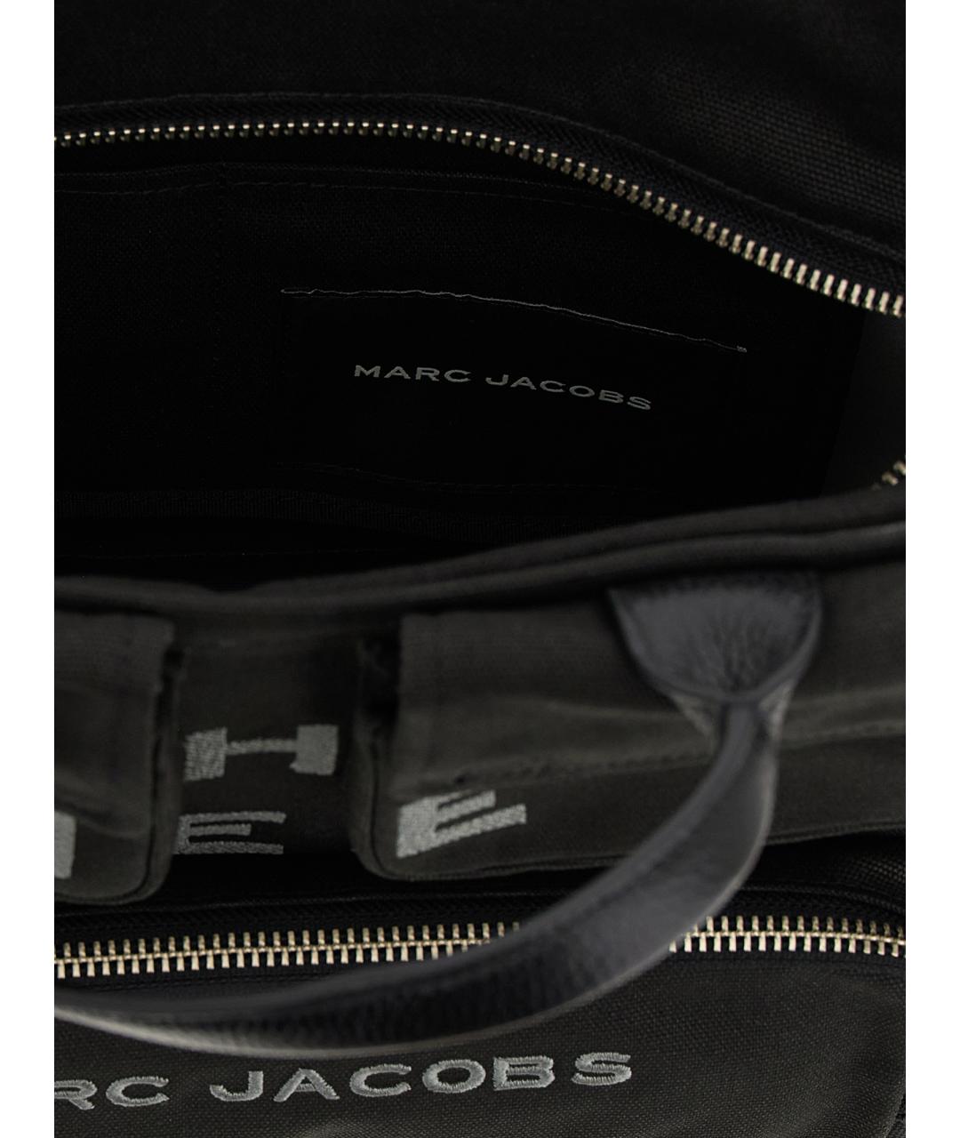 MARC JACOBS Черная хлопковая сумка тоут, фото 4