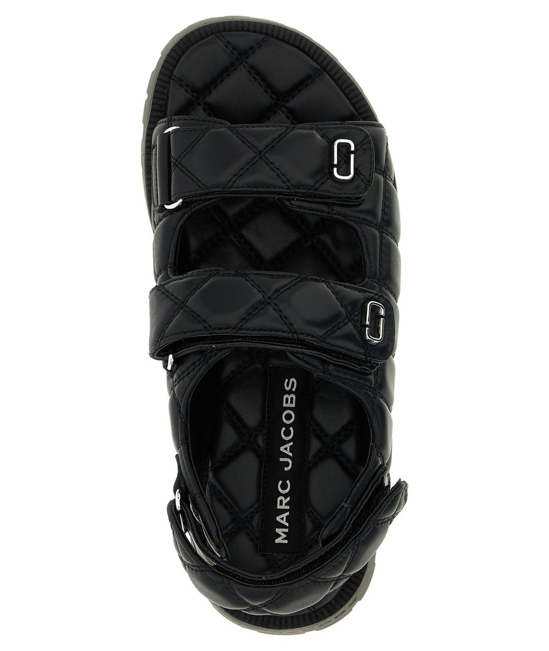 MARC JACOBS Черные кожаные сандалии, фото 4