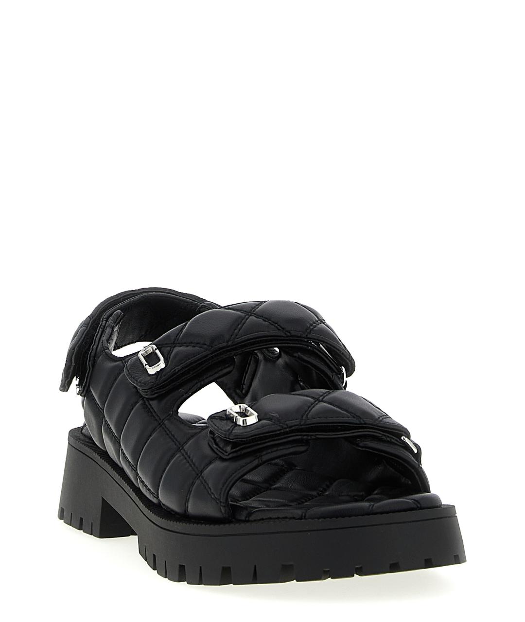 MARC JACOBS Черные кожаные сандалии, фото 2