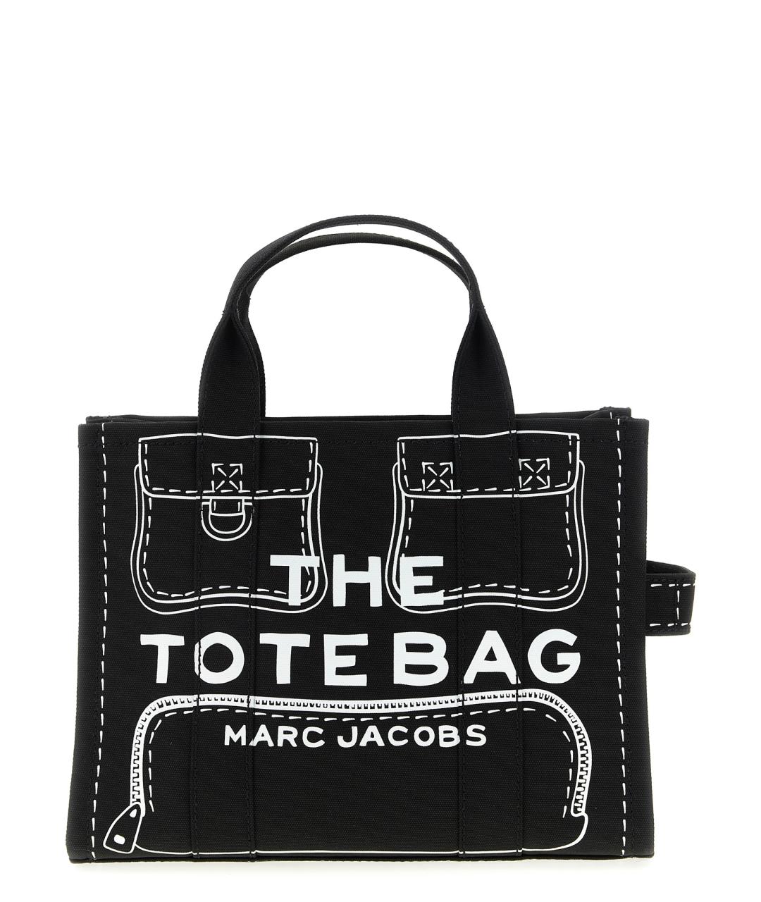 MARC JACOBS Черная хлопковая сумка тоут, фото 1