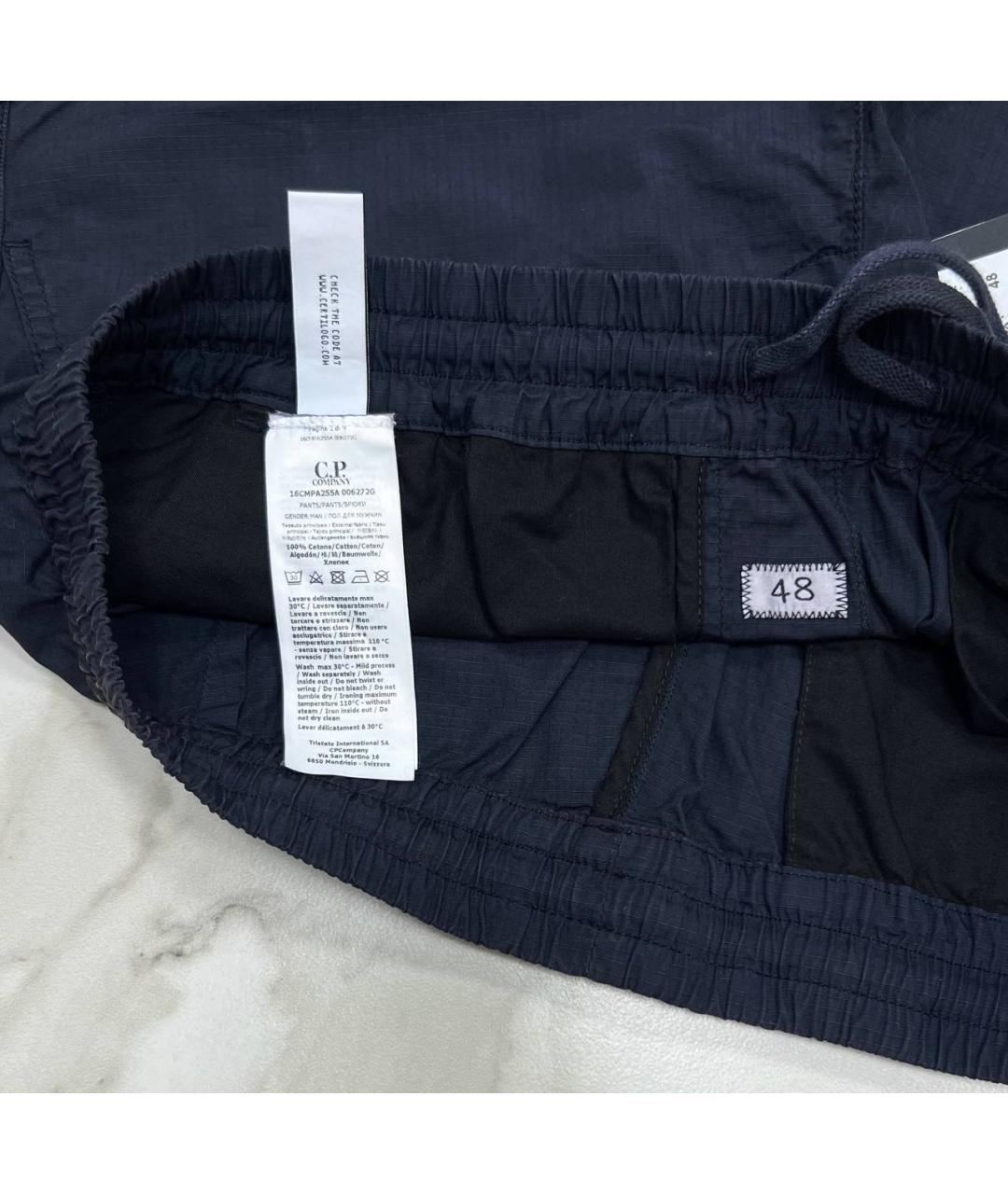 CP COMPANY Темно-синие хлопковые повседневные брюки, фото 4