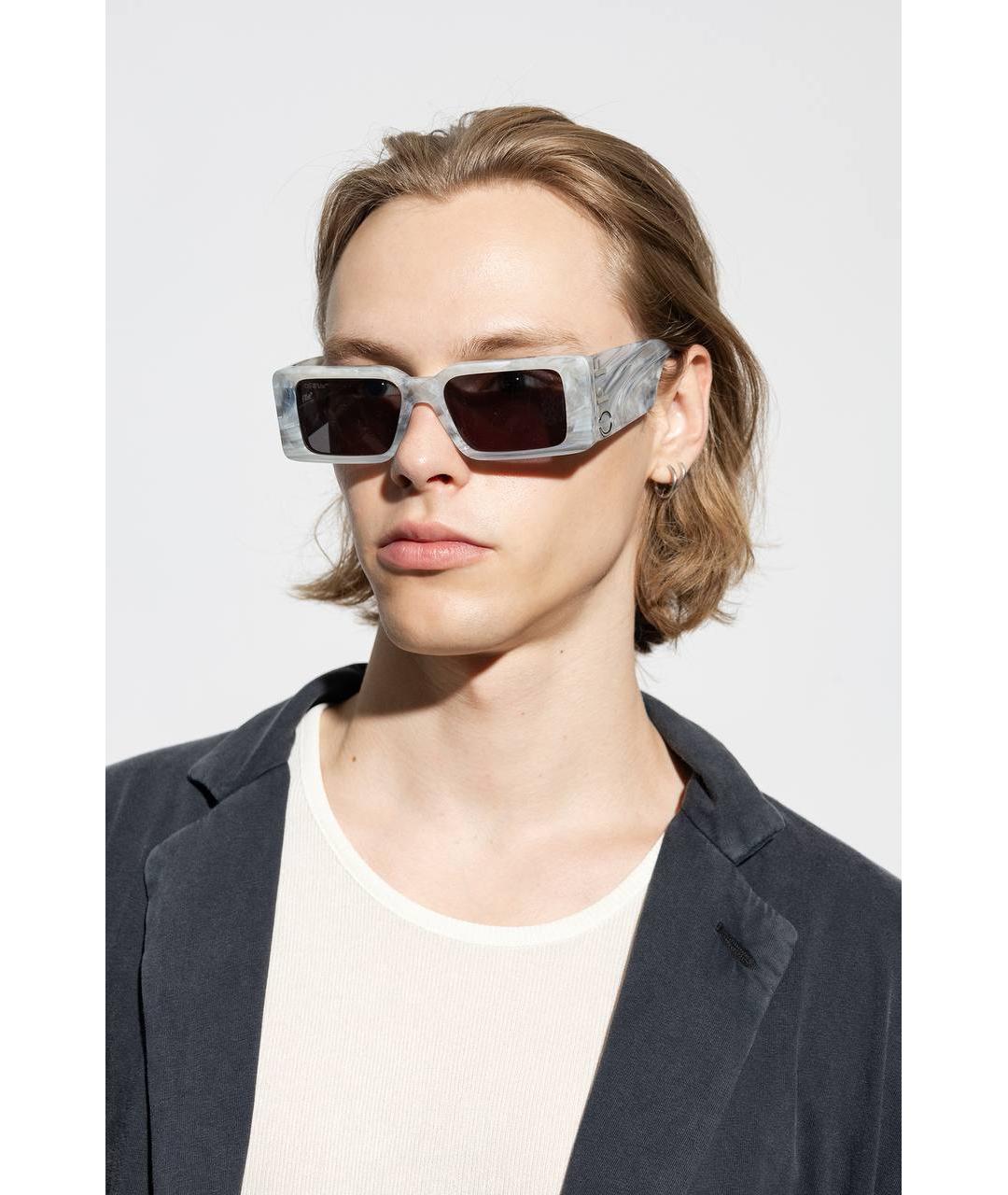 OFF-WHITE Черные солнцезащитные очки, фото 7