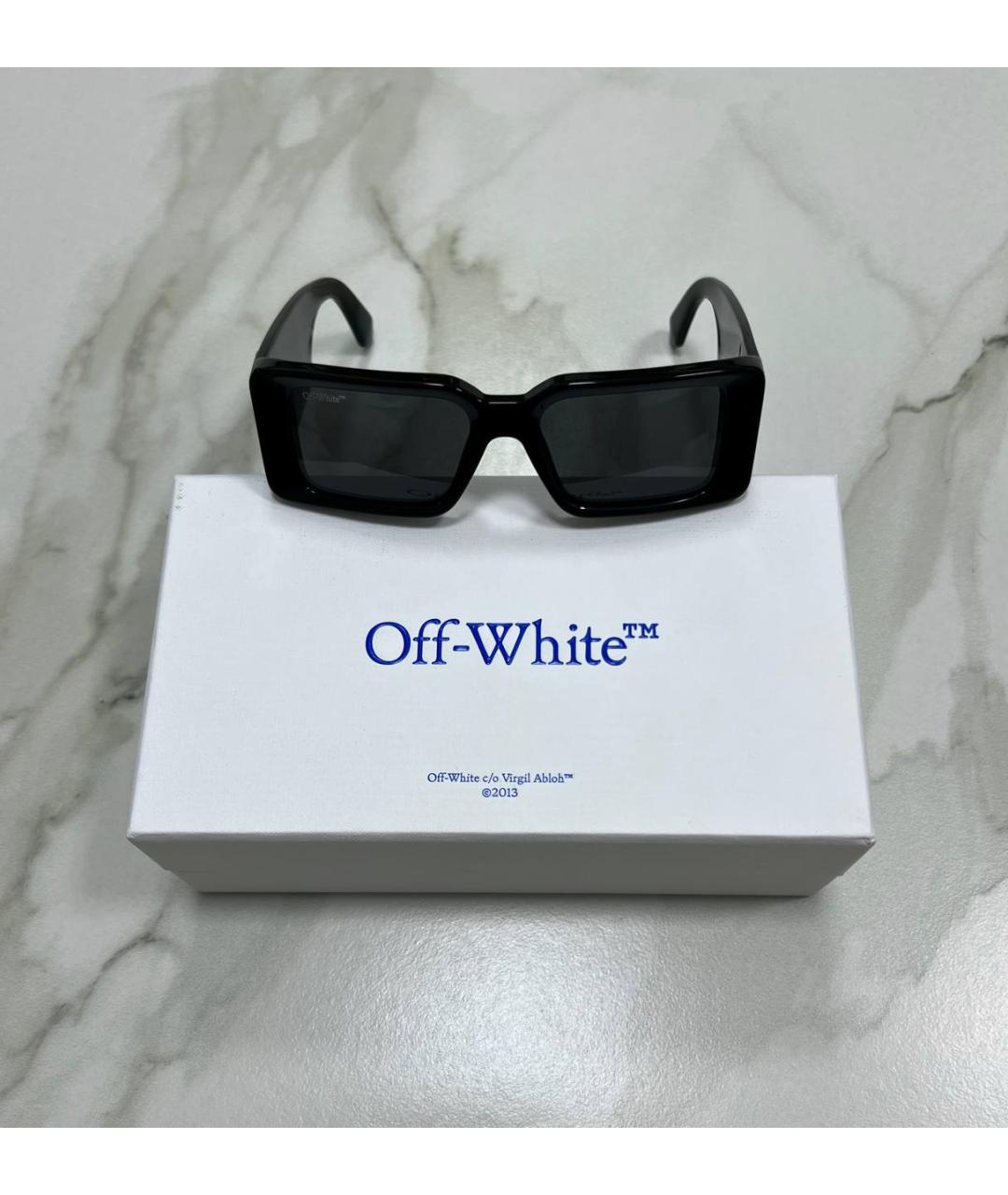 OFF-WHITE Черные солнцезащитные очки, фото 8