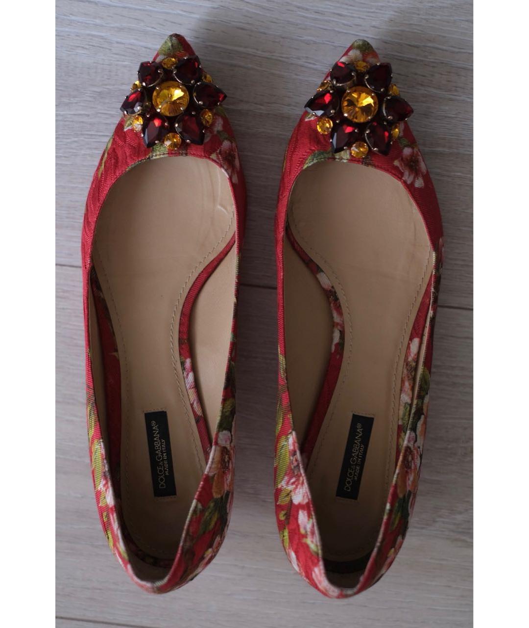 DOLCE&GABBANA Мульти текстильные туфли, фото 3