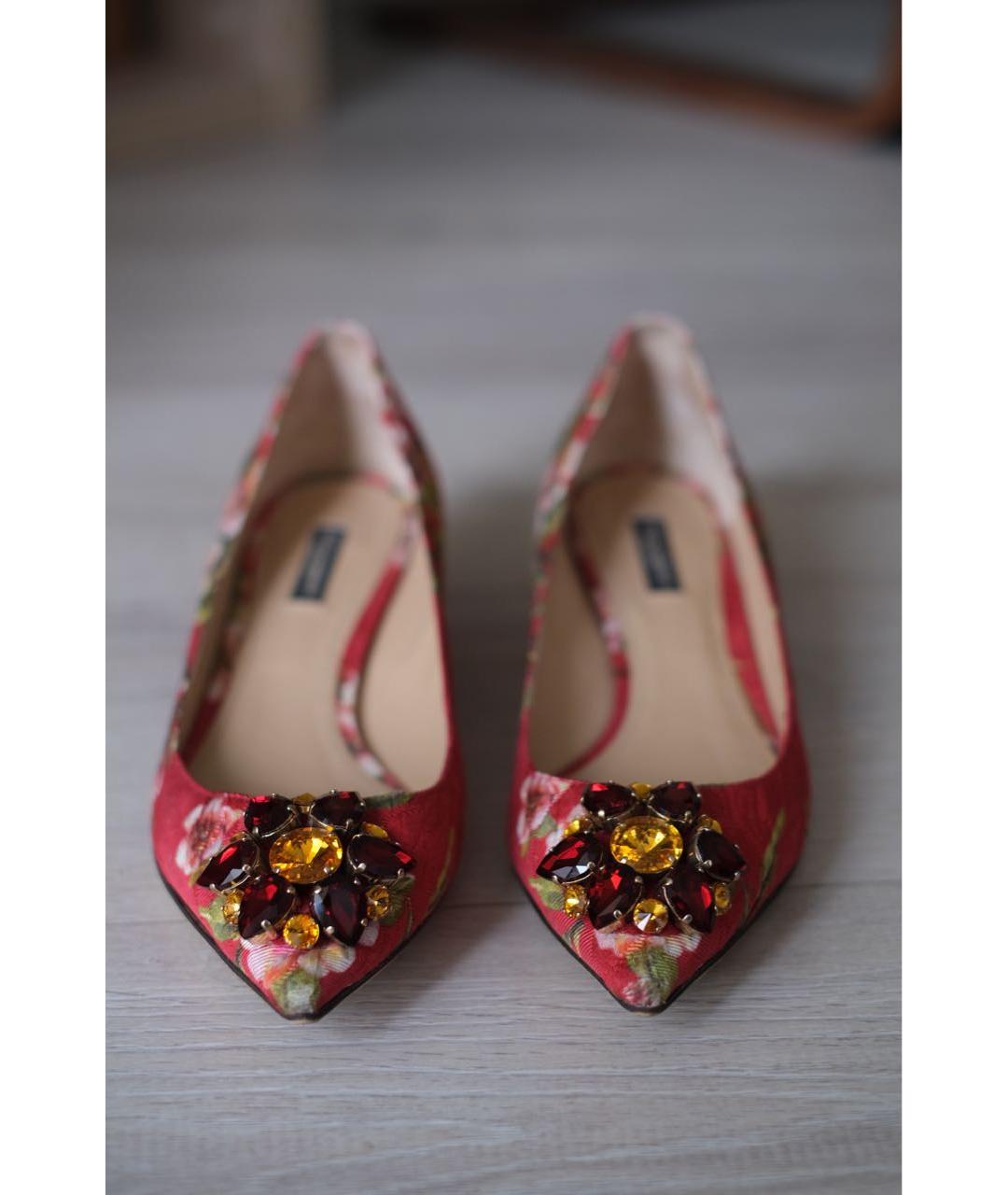 DOLCE&GABBANA Мульти текстильные туфли, фото 2