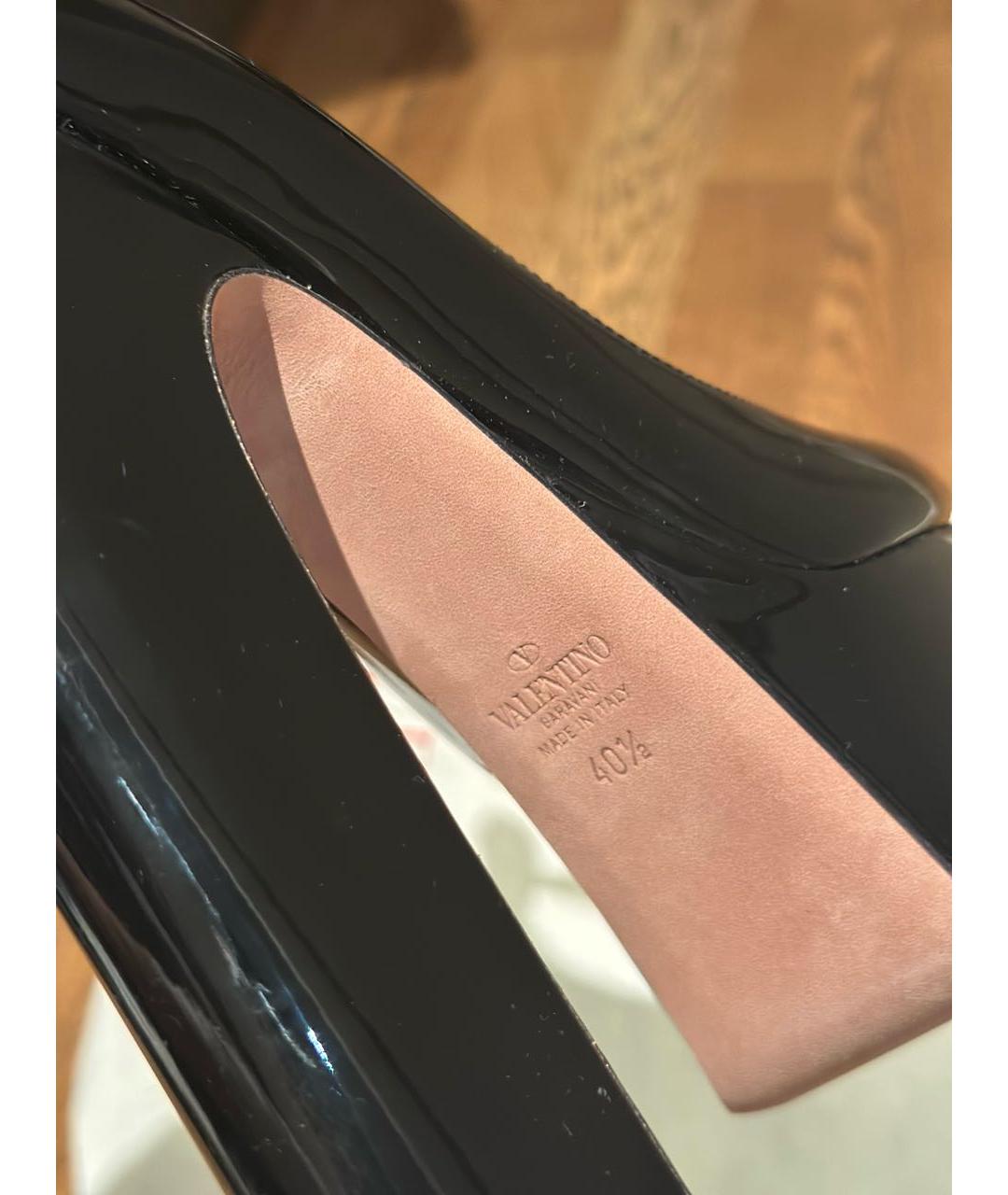 VALENTINO Черные туфли из лакированной кожи, фото 6