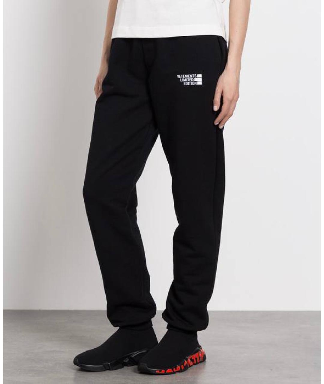 VETEMENTS Черные повседневные брюки, фото 8