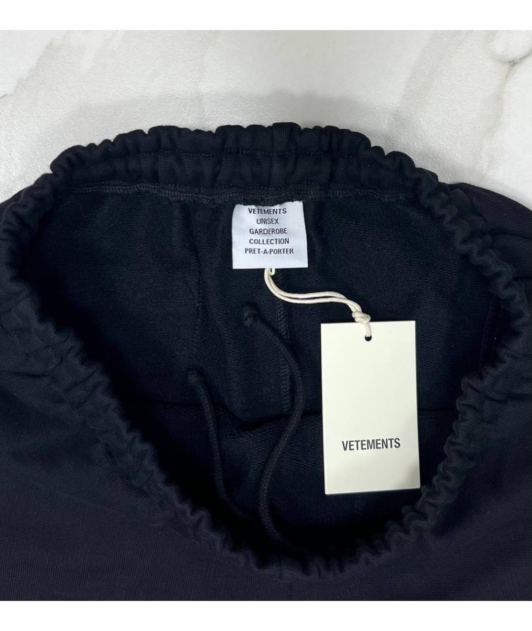 VETEMENTS Черные повседневные брюки, фото 3