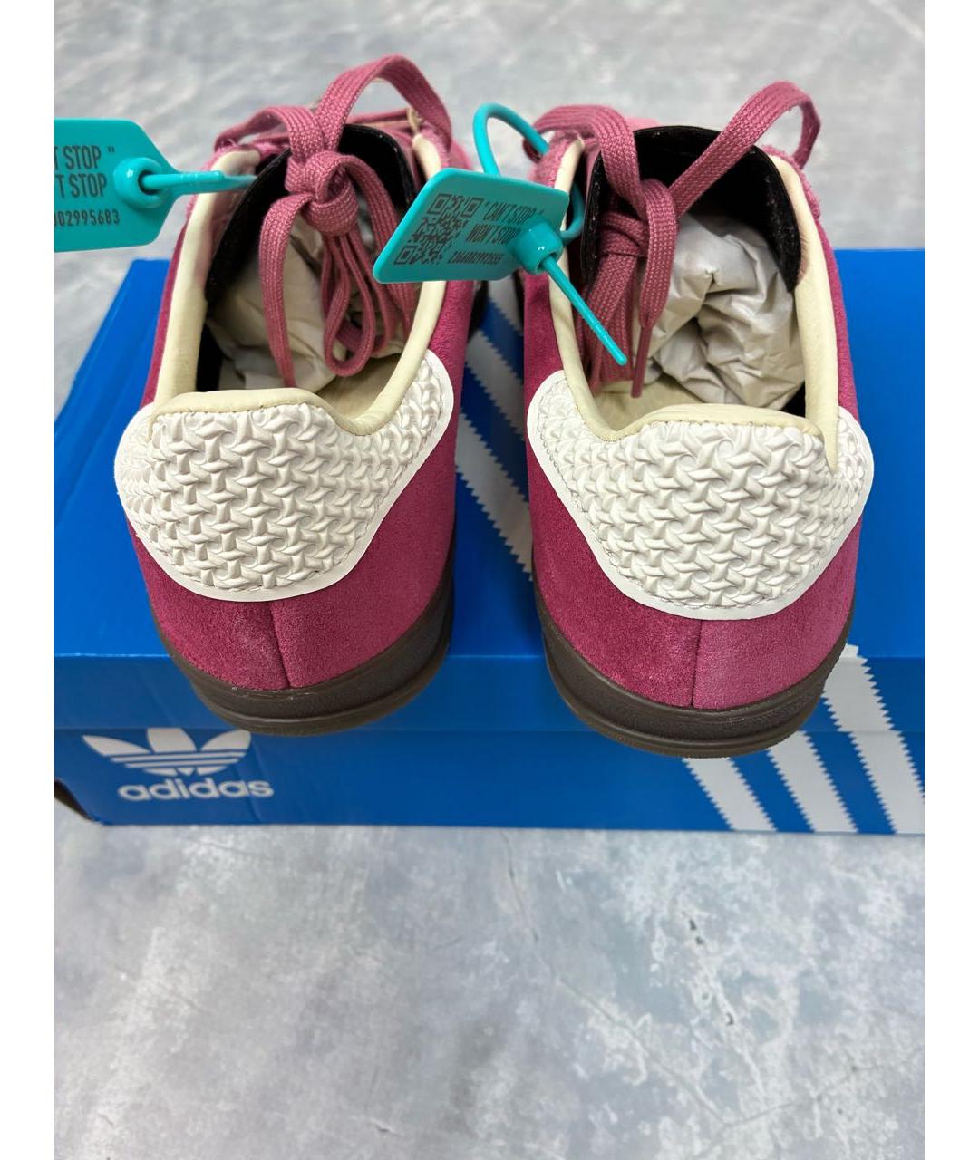 ADIDAS Розовые замшевые низкие кроссовки / кеды, фото 3