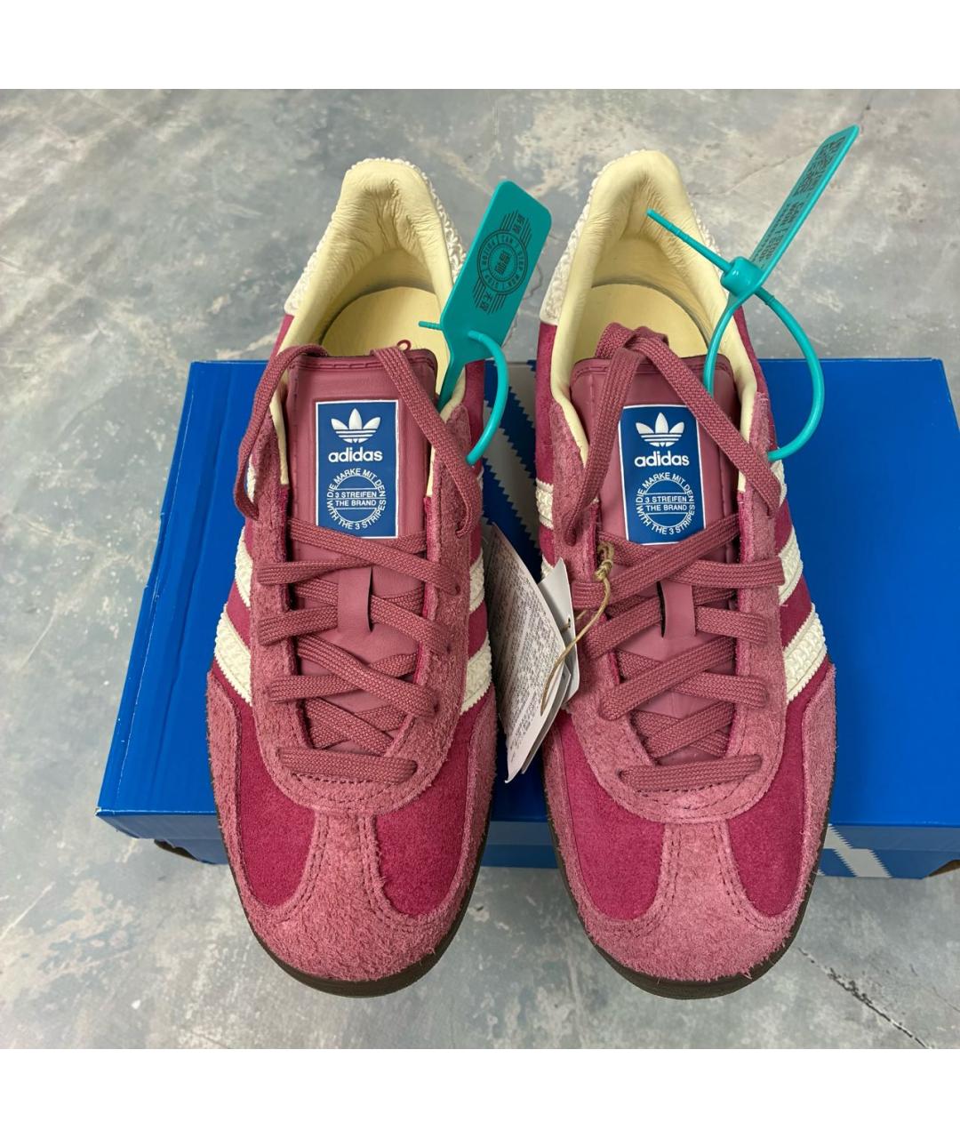 ADIDAS Розовые замшевые низкие кроссовки / кеды, фото 2