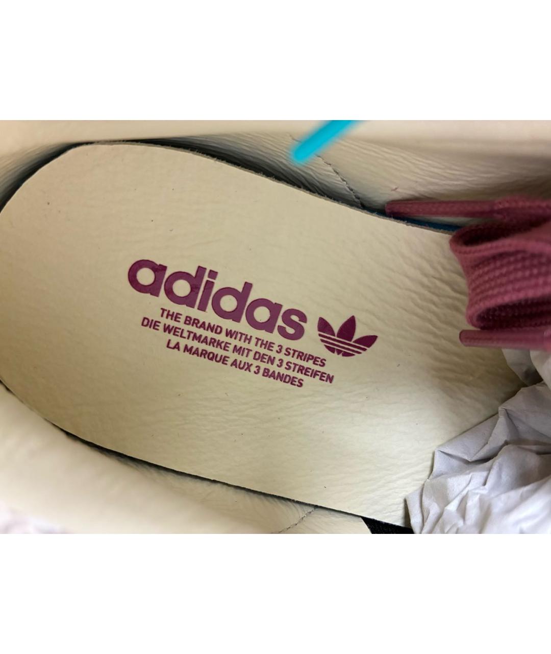 ADIDAS Розовые замшевые низкие кроссовки / кеды, фото 5