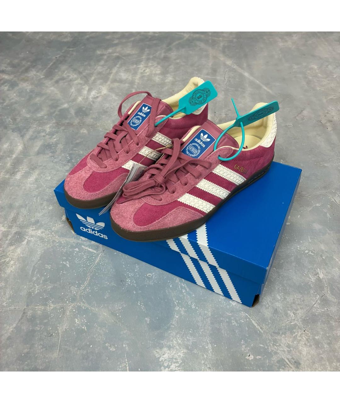 ADIDAS Розовые замшевые низкие кроссовки / кеды, фото 6