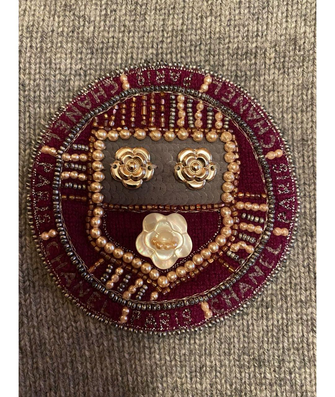 CHANEL Серый кашемировый джемпер / свитер, фото 5