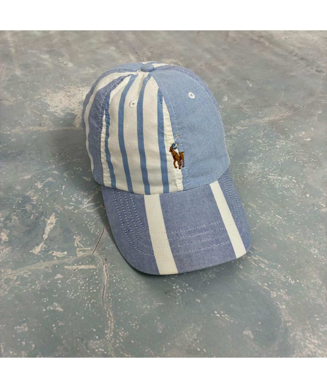 POLO RALPH LAUREN Голубая хлопковая кепка/бейсболка, фото 6