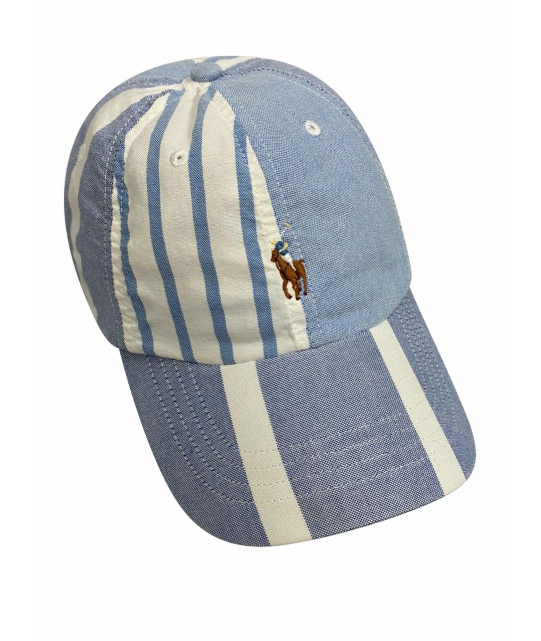 POLO RALPH LAUREN Голубая хлопковая кепка/бейсболка, фото 1