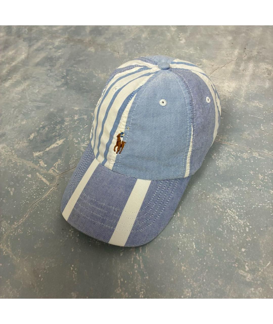 POLO RALPH LAUREN Голубая хлопковая кепка/бейсболка, фото 2