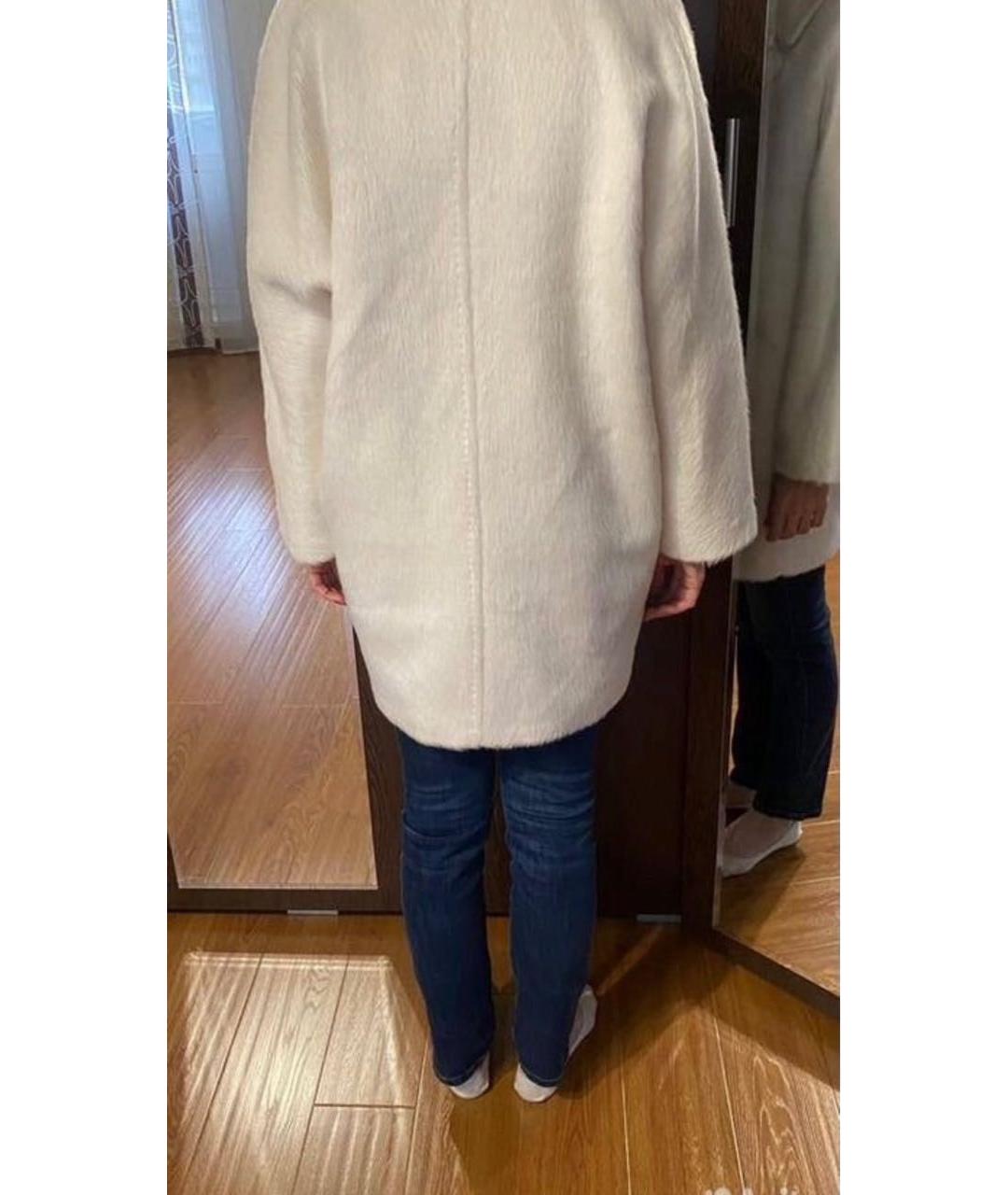 'S MAX MARA Белое шерстяное пальто, фото 2
