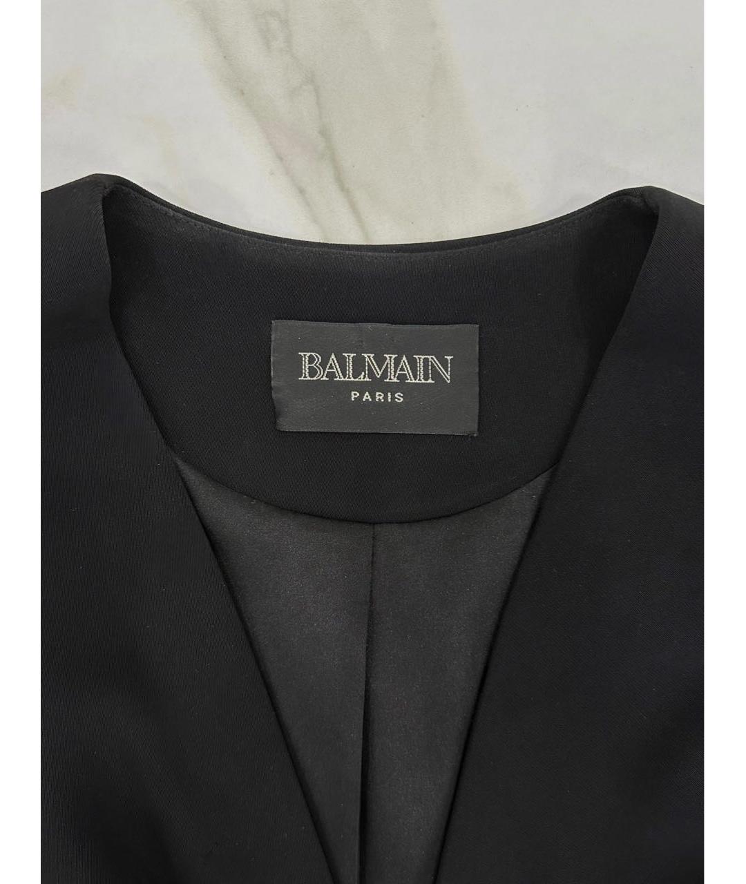 BALMAIN Черное коктейльное платье, фото 4