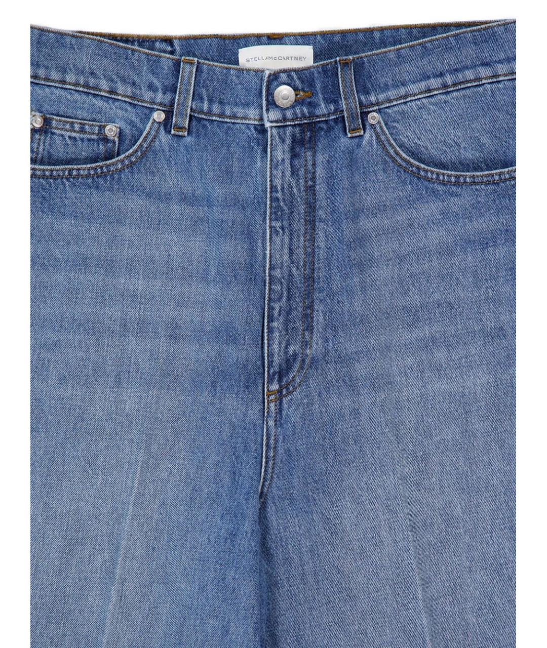 STELLA MCCARTNEY Синие хлопковые прямые джинсы, фото 2