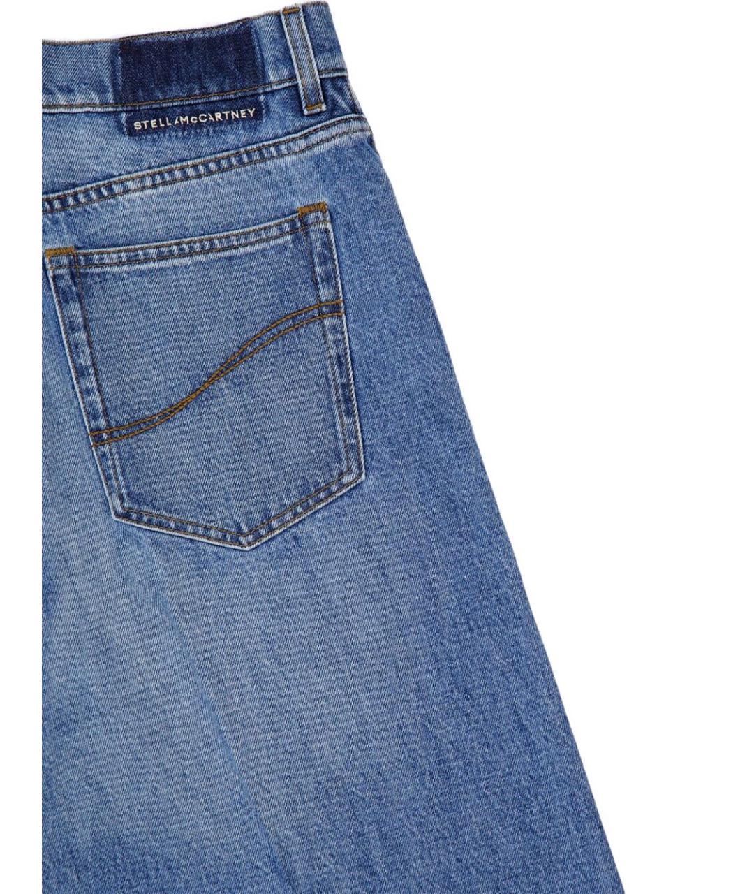 STELLA MCCARTNEY Синие хлопковые прямые джинсы, фото 3
