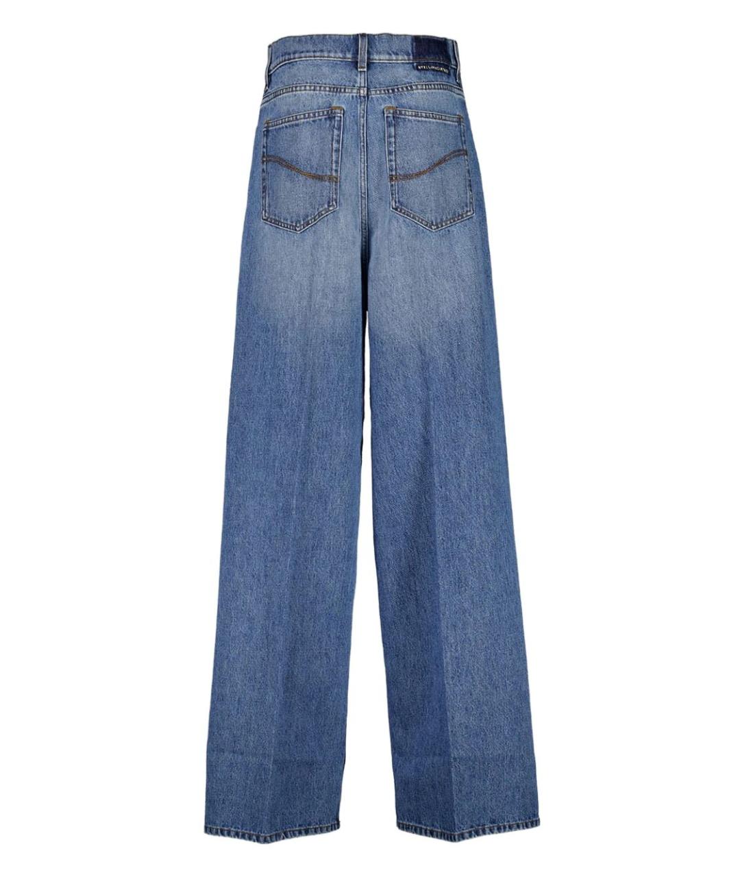 STELLA MCCARTNEY Синие хлопковые прямые джинсы, фото 4