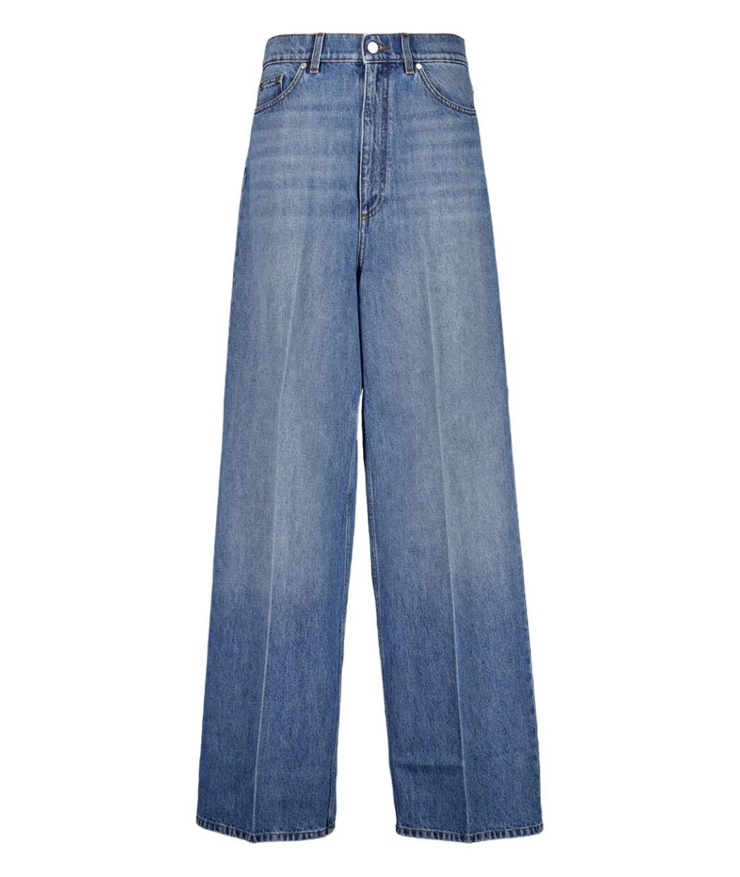 STELLA MCCARTNEY Синие хлопковые прямые джинсы, фото 1