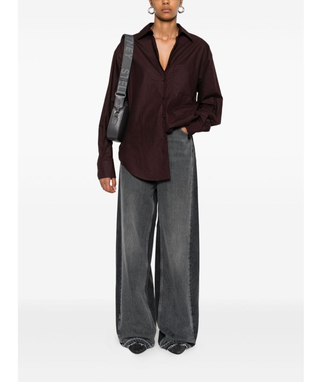 STELLA MCCARTNEY Черные хлопковые прямые джинсы, фото 2