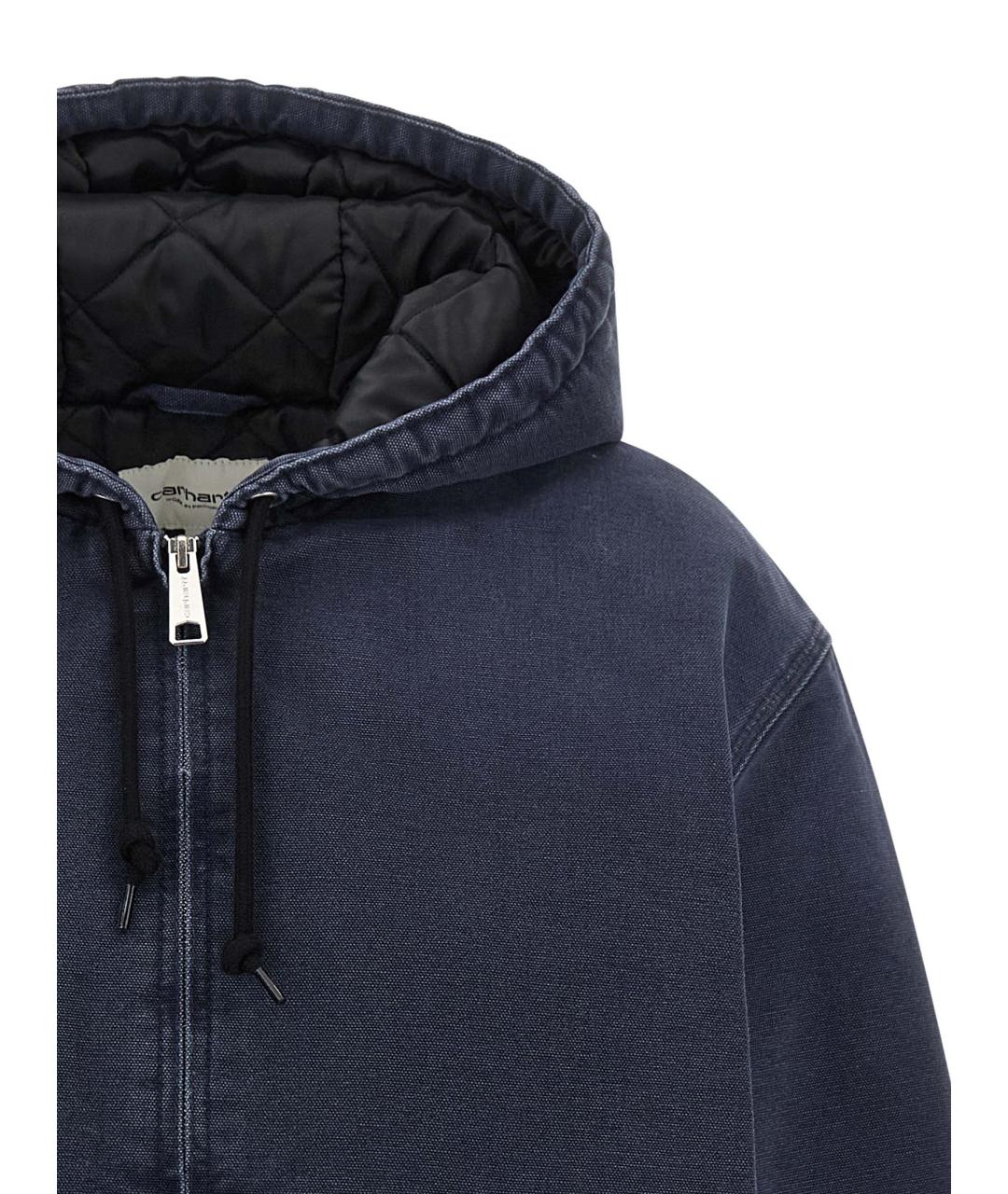 CARHARTT WIP Темно-синяя хлопковая куртка, фото 3