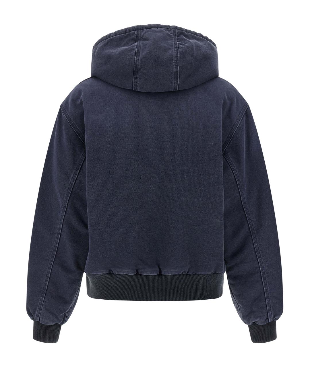 CARHARTT WIP Темно-синяя хлопковая куртка, фото 2