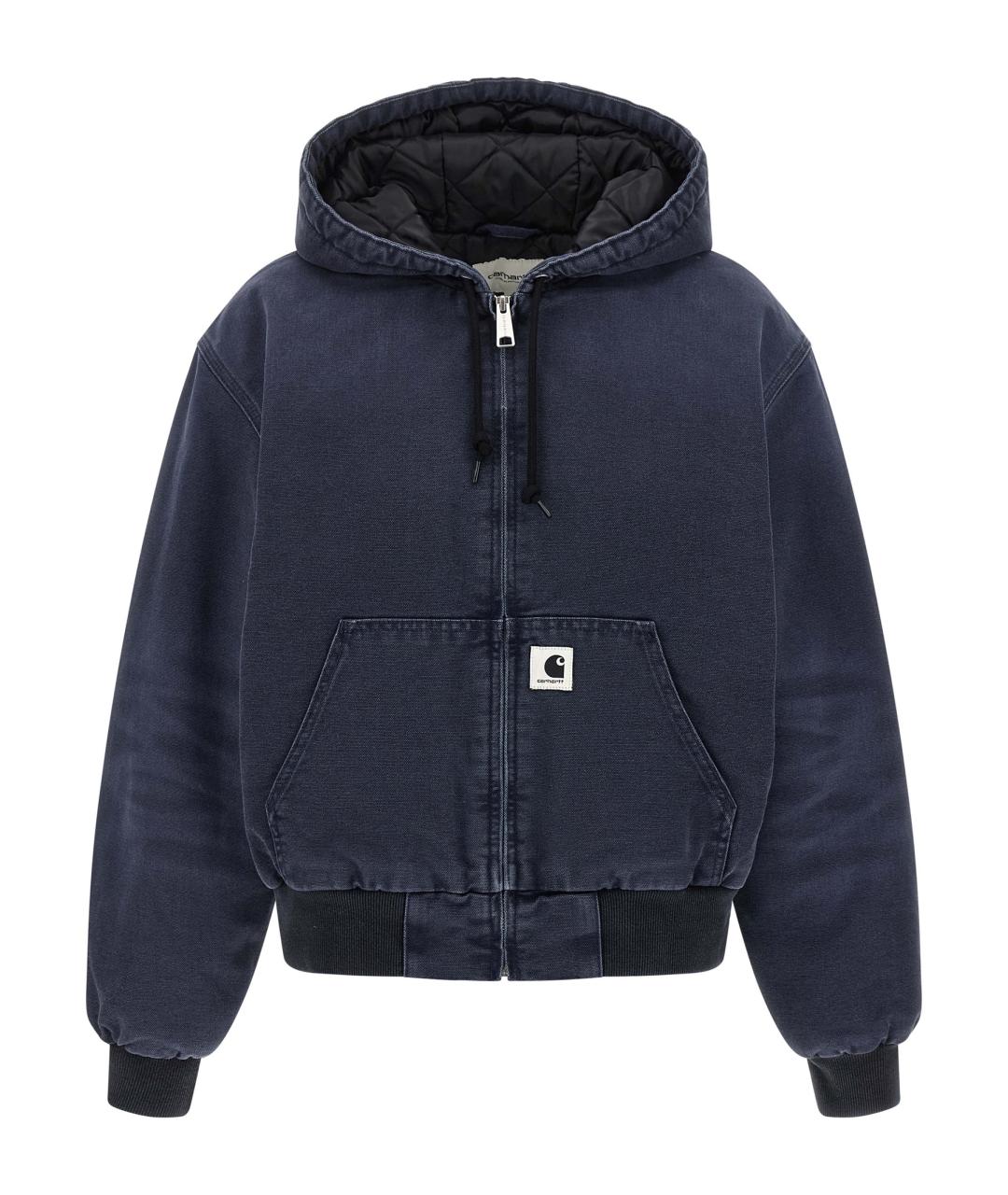 CARHARTT WIP Темно-синяя хлопковая куртка, фото 1