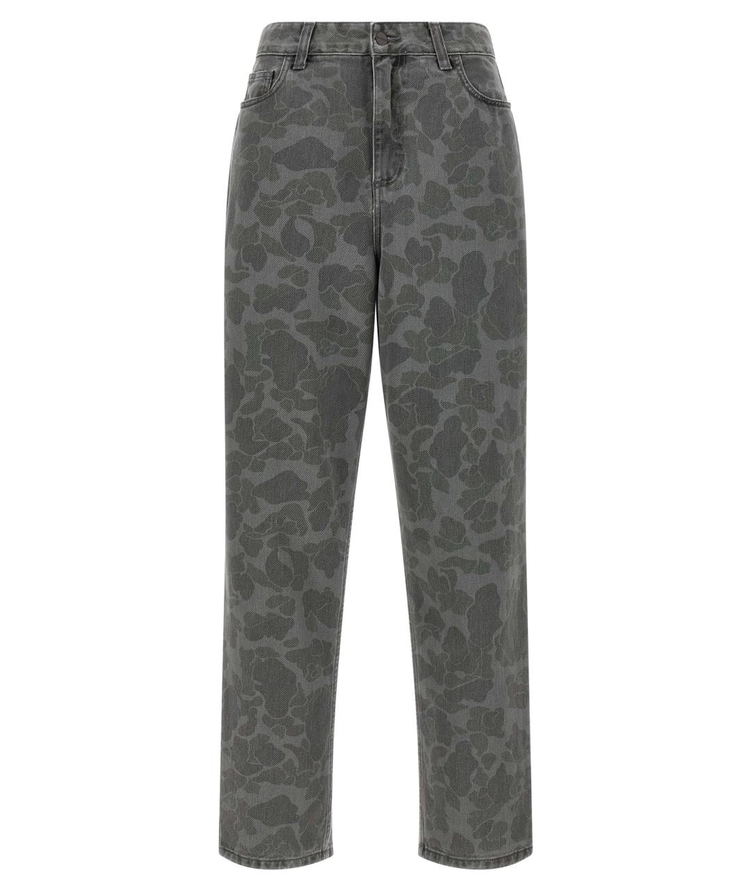 CARHARTT WIP Серые хлопковые прямые джинсы, фото 1