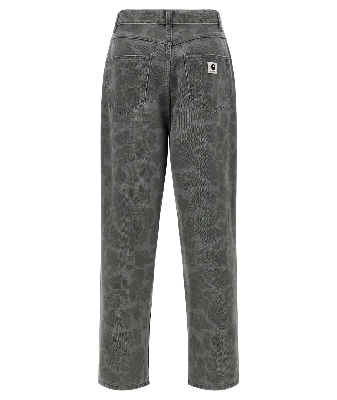 CARHARTT WIP Серые хлопковые прямые джинсы, фото 2