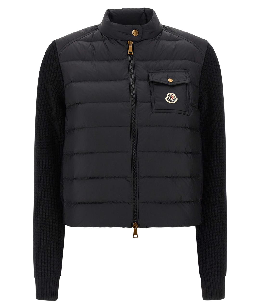MONCLER Черная полиамидовая куртка, фото 1