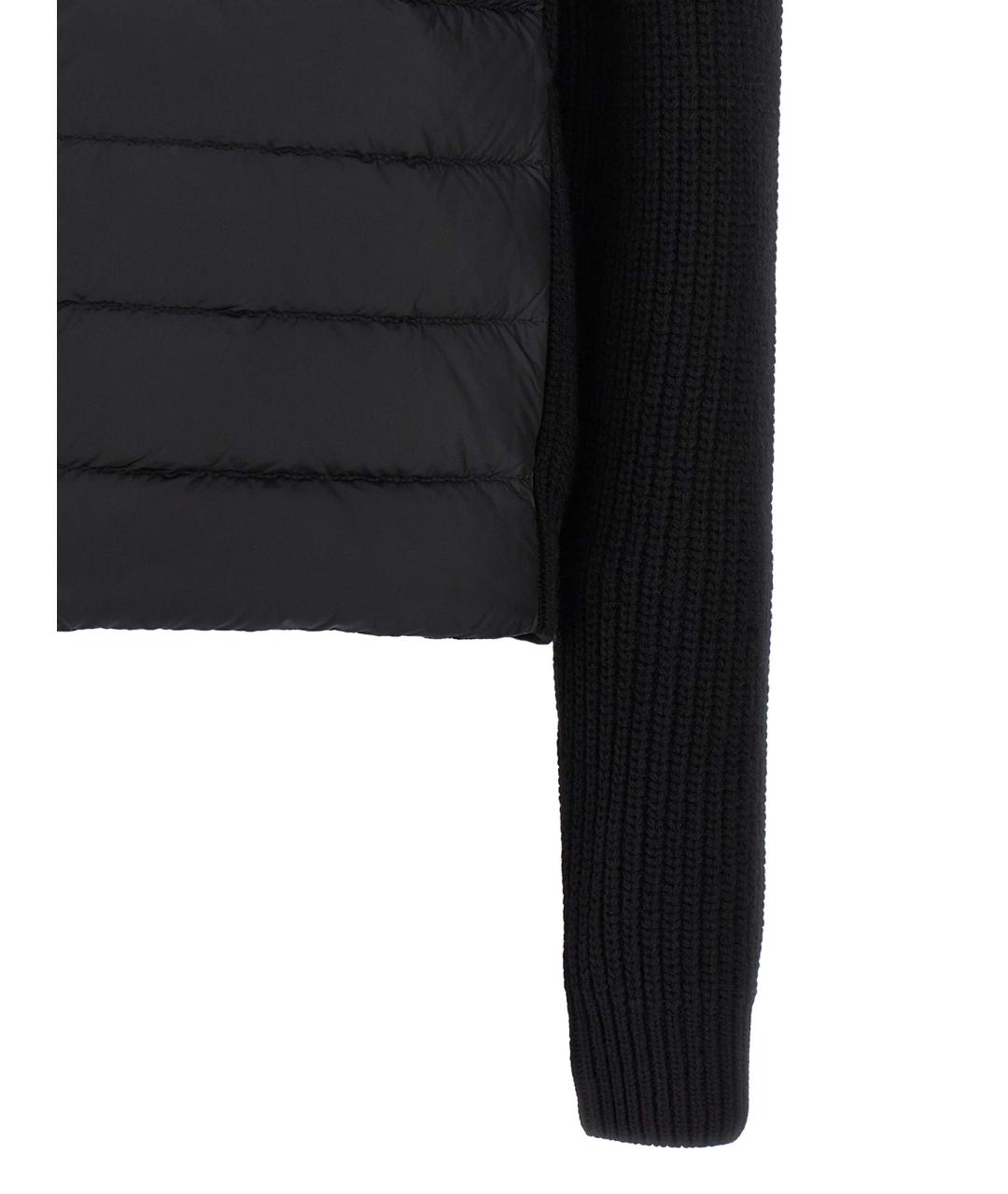 MONCLER Черная полиамидовая куртка, фото 4