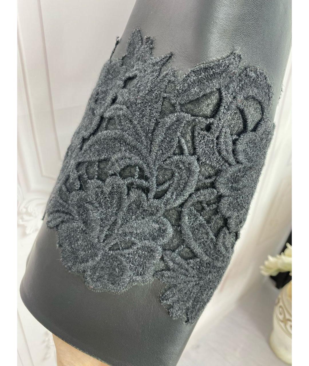 DOLCE&GABBANA Черная кожаная куртка, фото 8