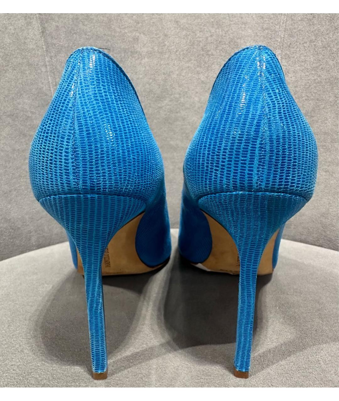 MANOLO BLAHNIK Синие туфли, фото 4