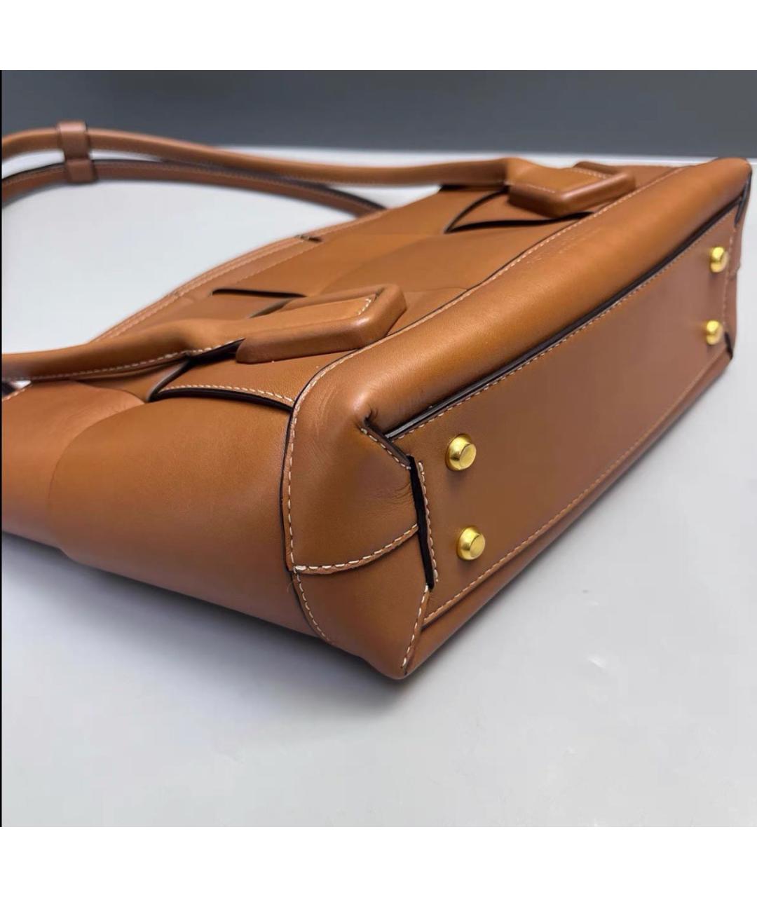 BOTTEGA VENETA Коричневая кожаная сумка тоут, фото 3
