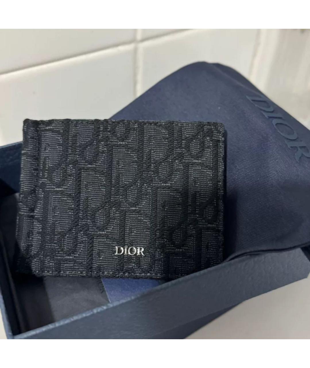CHRISTIAN DIOR Черный кошелек, фото 2
