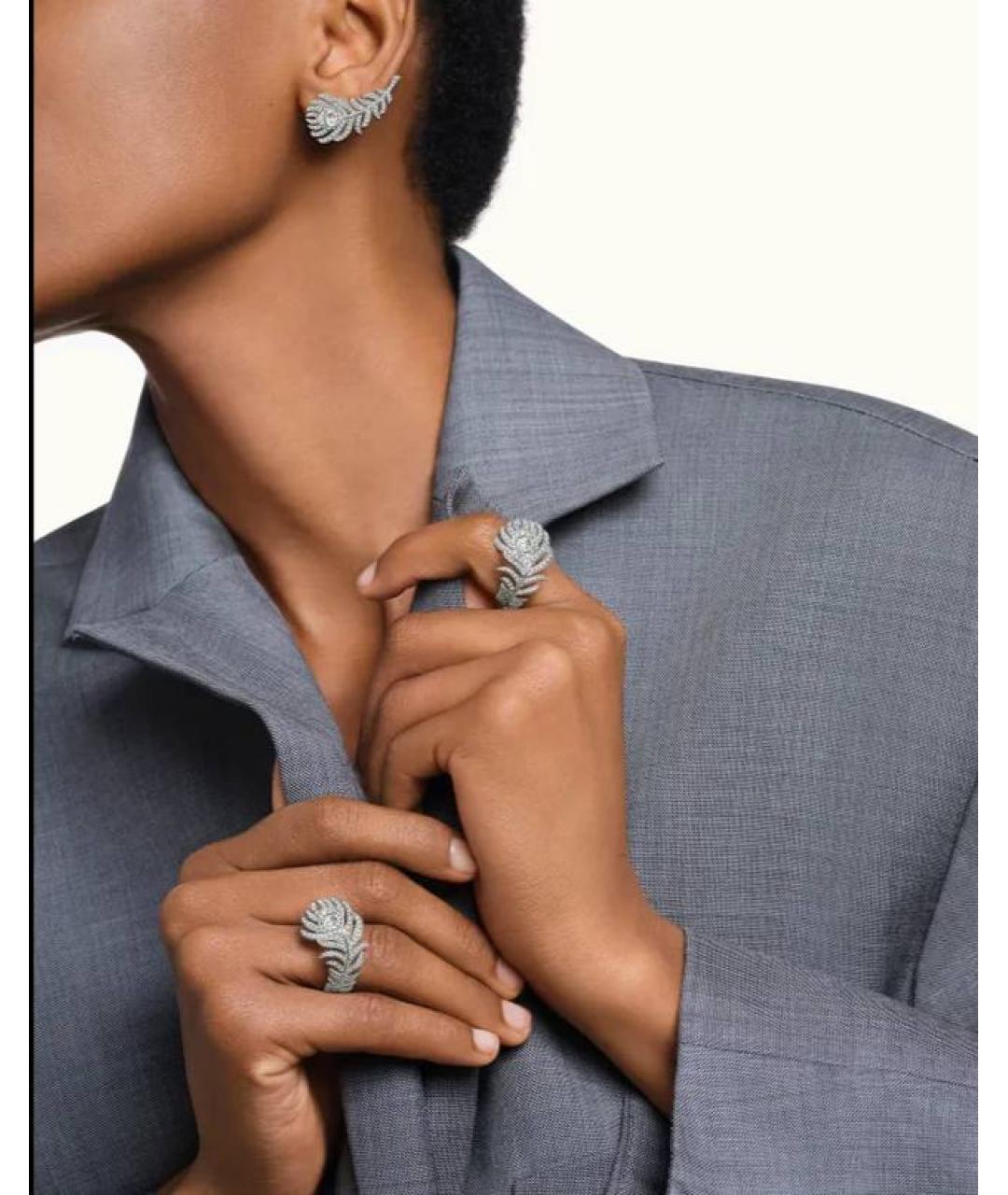 BOUCHERON Серебряные серьги из белого золота, фото 4