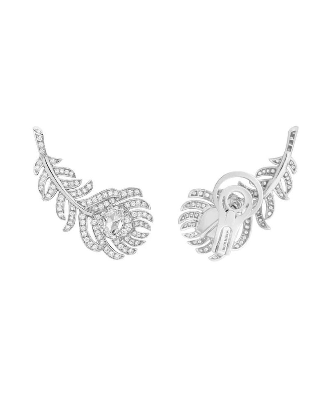 BOUCHERON Серебряные серьги из белого золота, фото 2